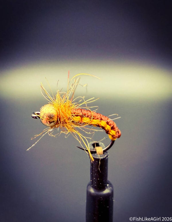 Nymphe Tissée Ambrée Tungstène