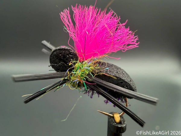Scarabée Fluo FishLikeAGirl – Mouche Terrestre pour Truites Opportunistes
