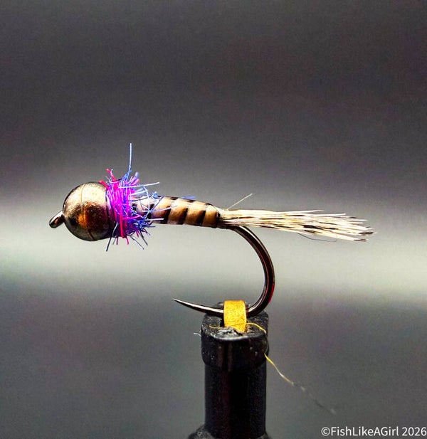 Thymallus Violet – Nymphe fine à hotspot pour l’ombre