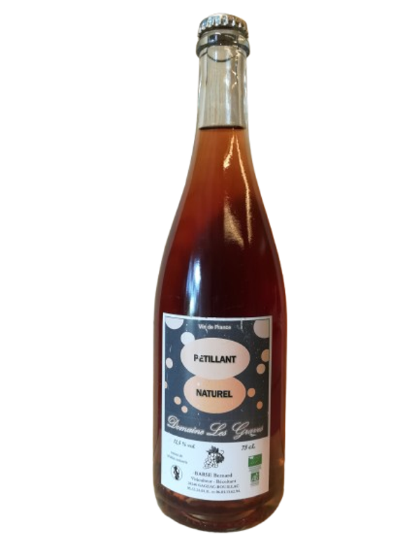 Pétillant naturel rosé bio