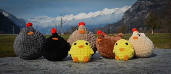 Kleines Gehäkeltes Huhn