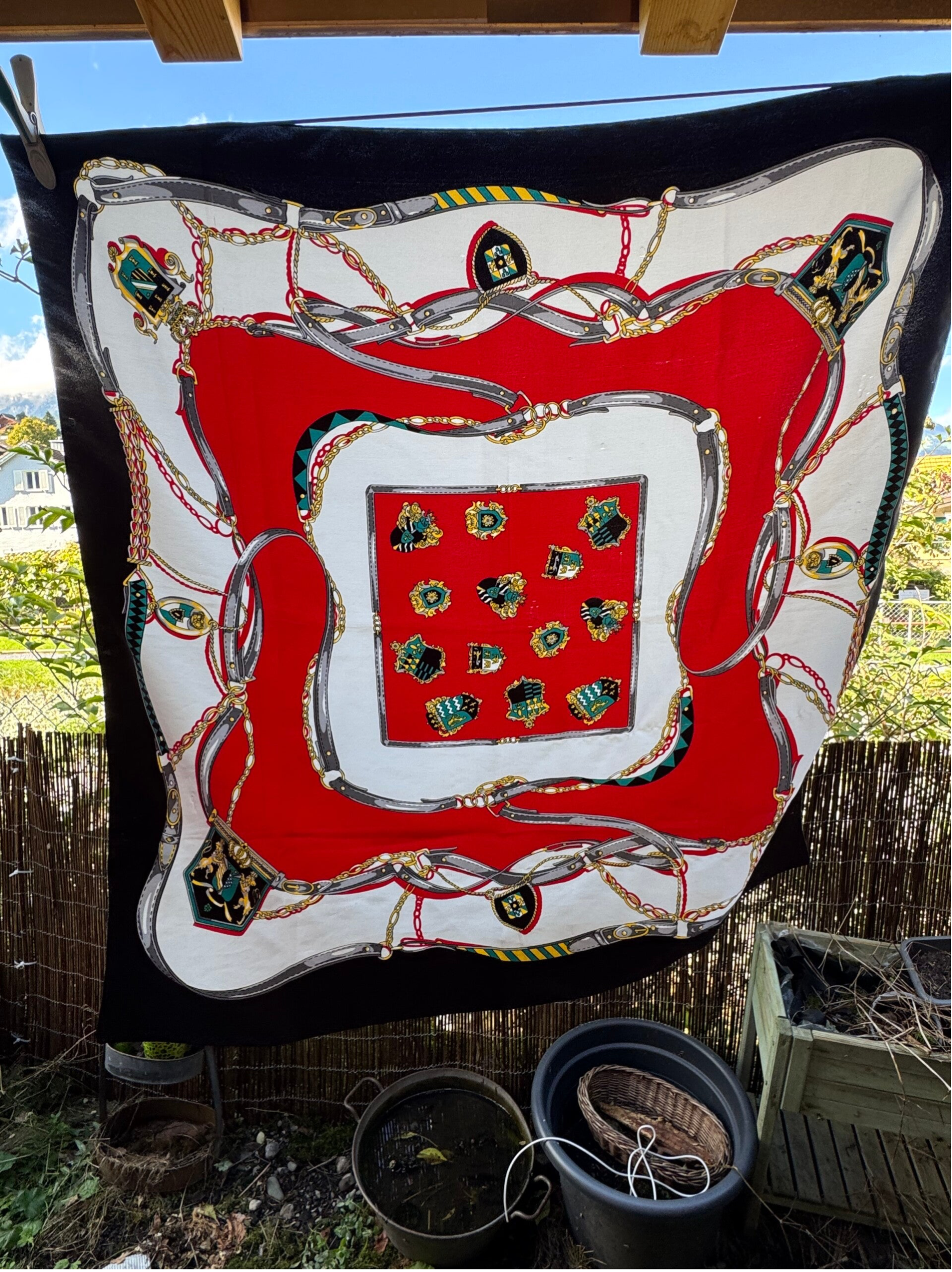 Vintage Schal Polyester