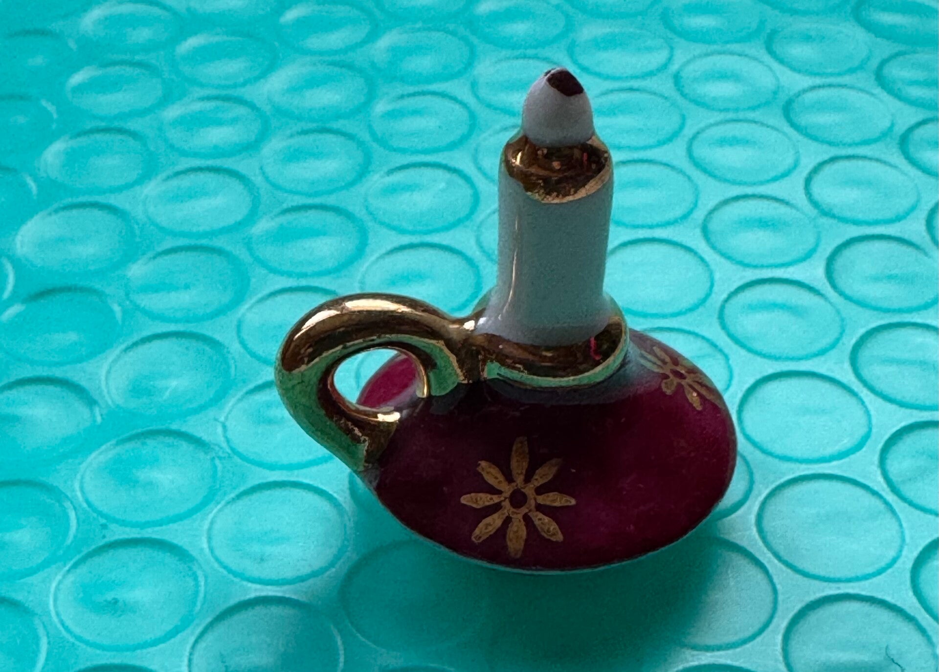 Kerzenständer mit Kerze Porzellan Limoges France SELTEN