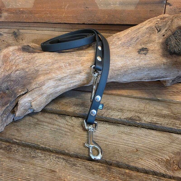 SALE - Teugels - RVS - 12mm - zwart - 2,5 meter - Beta BioThane