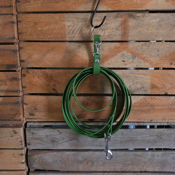 SALE - Low budget sleeplijn - 16mm - Bosgroen - PVC - 3,8 meter - zonder handvat