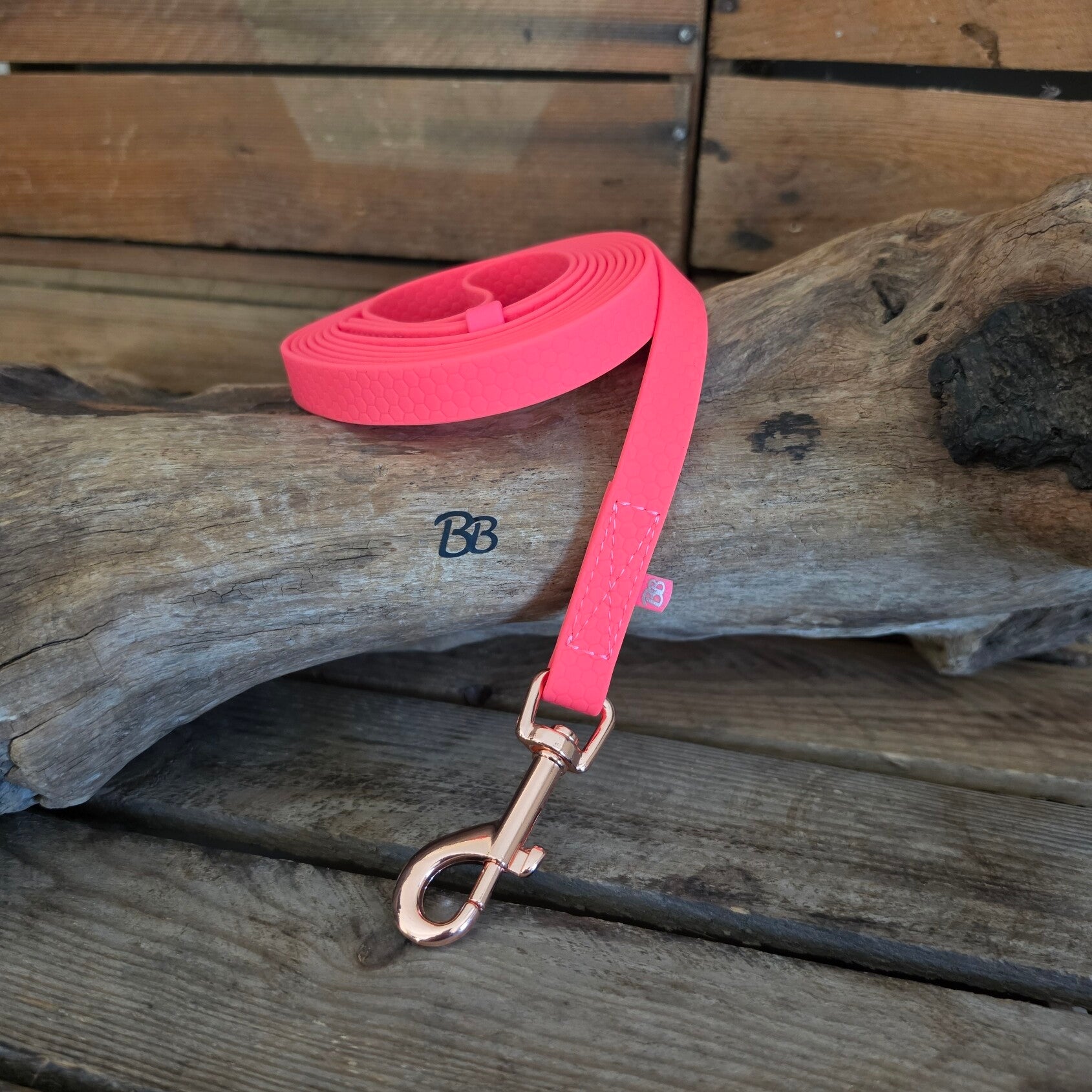 SALE - Lichte Grip grondwerklijn - Rosegoud - 16mm - met handvat - Neonroze