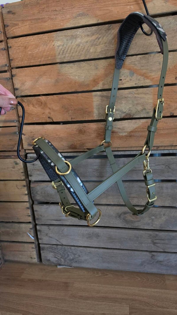 SALE - Kaptoom Base  - Special - Olijf met Camo - Cob - Messing - Gestikt
