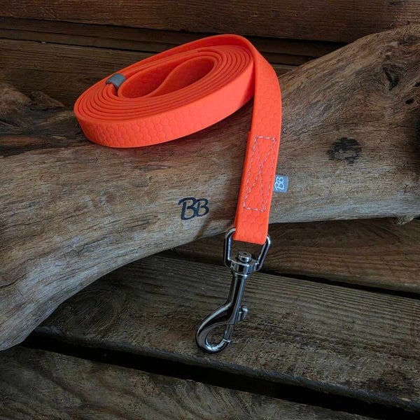SALE - Lichte Grip grondwerklijn - Neonoranje - RVS - 16mm - 2,25 meter - met handvat