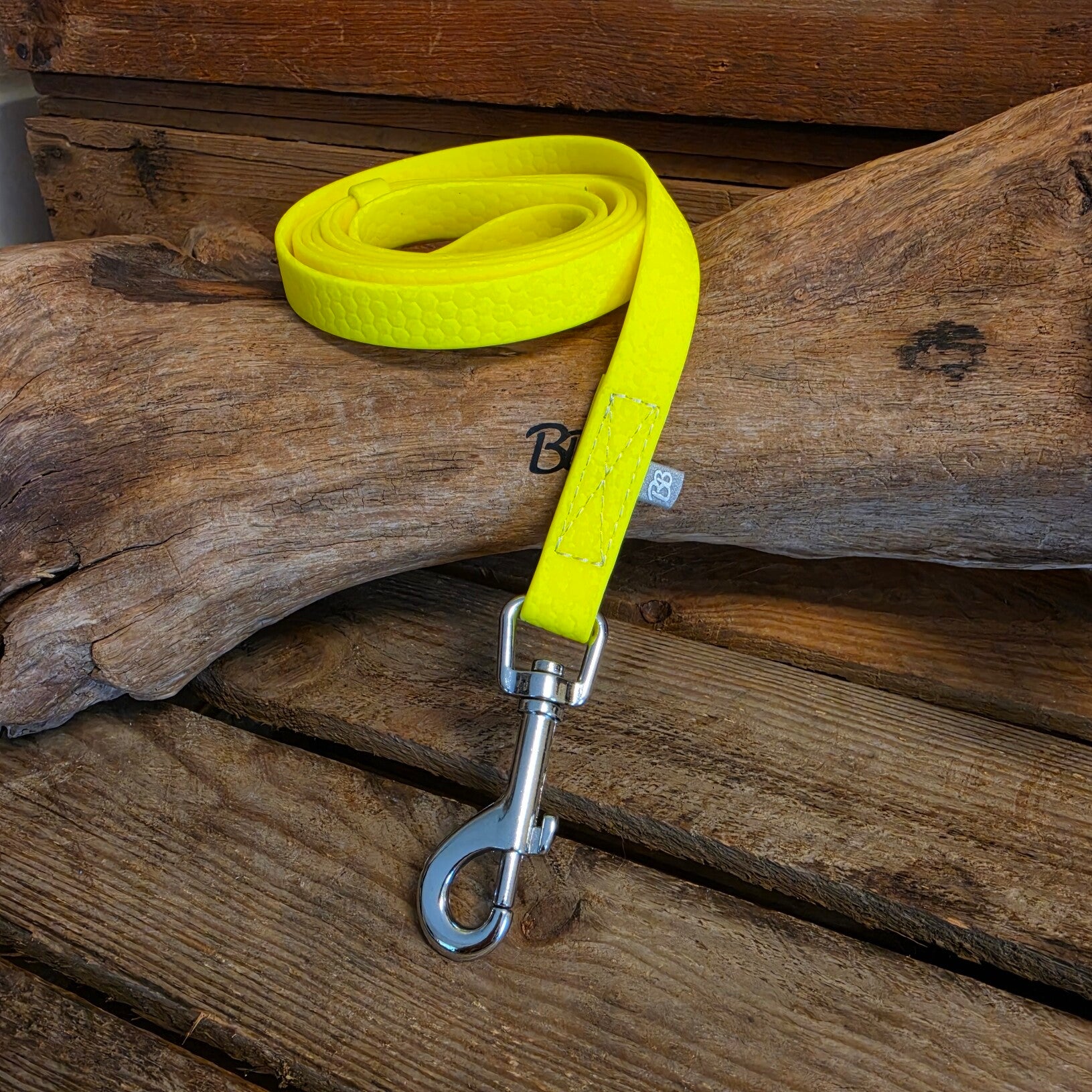 SALE - Lichte Grip grondwerklijn - Neongeel - RVS - 16mm - 1,35 meter - met handvat