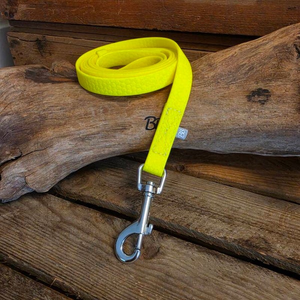 SALE - Lichte Grip grondwerklijn - Neongeel - RVS - 16mm - 1,35 meter - met handvat