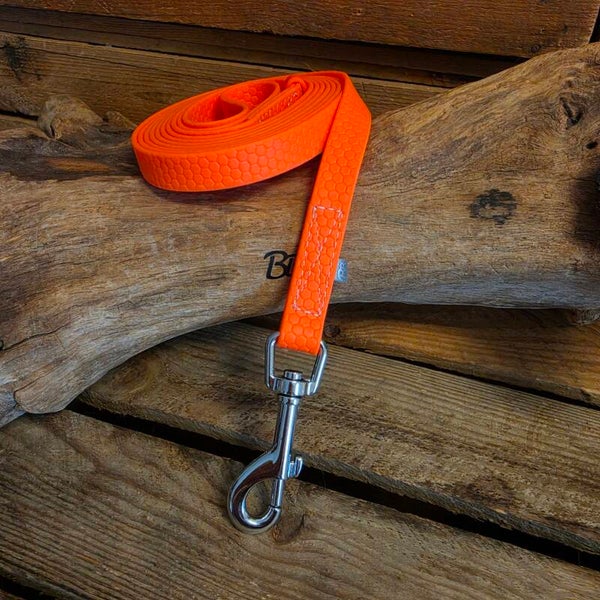 SALE - Lichte Grip grondwerklijn - Neonoranje - RVS - 16mm - 2,50 meter - met handvat
