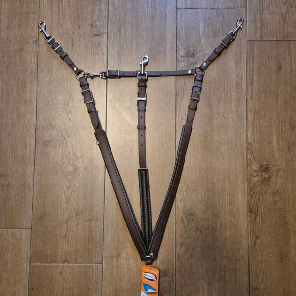 SALE - Beta Biothane® - Borsttuig 19mm - Donkerbruin - Maat Cob - RVS