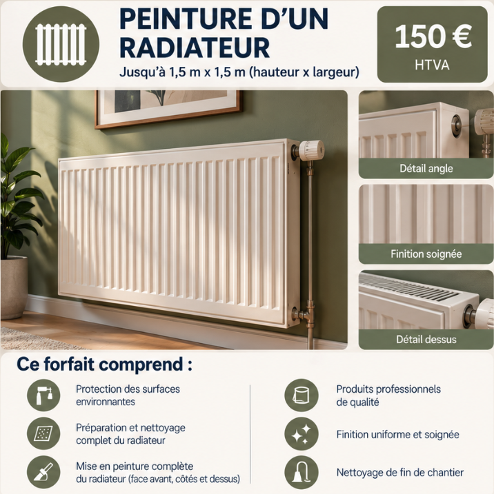 FORFAIT ALO RADIATEUR – Jusqu'à 1,50 m × 1,50 m