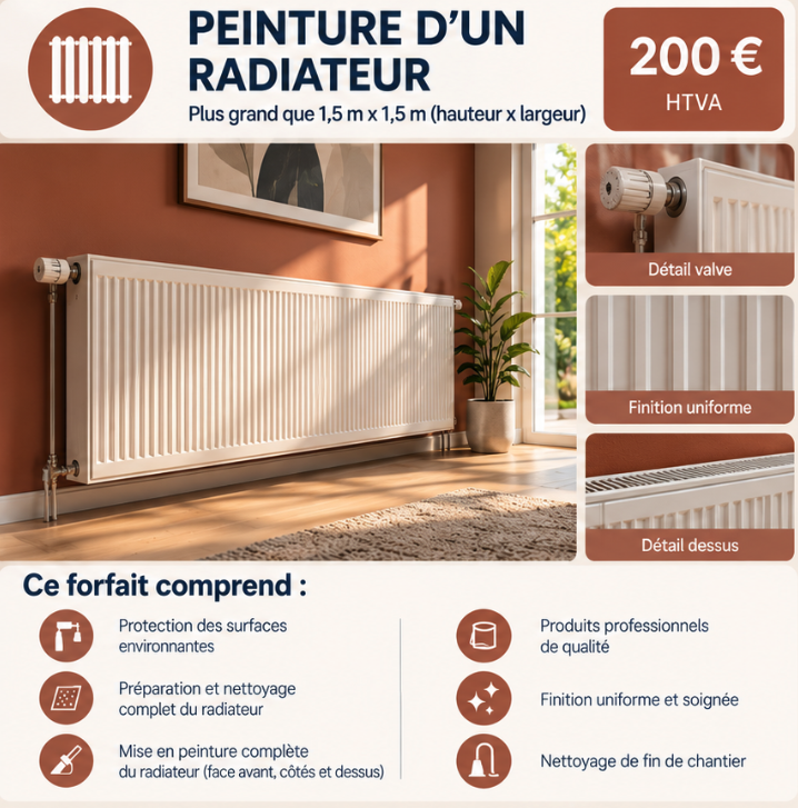 FORFAIT ALO RADIATEUR XL – Plus de 1,50 m × 1,50 m