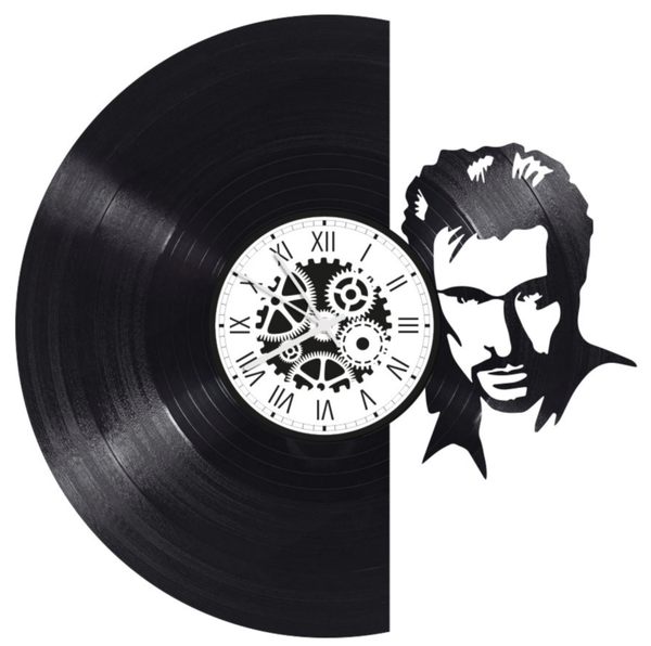 HORLOGE VINYLE Johnny Hallyday