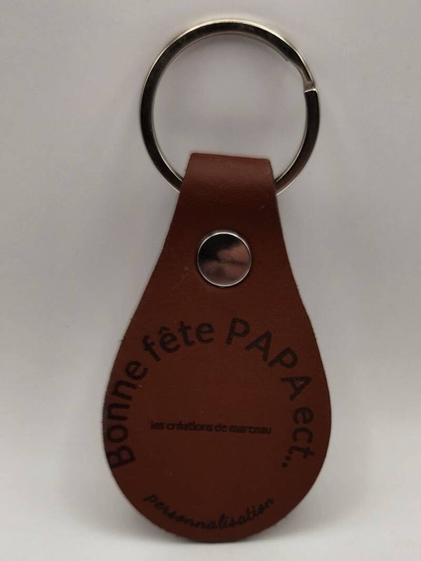 porte-clés en cuir