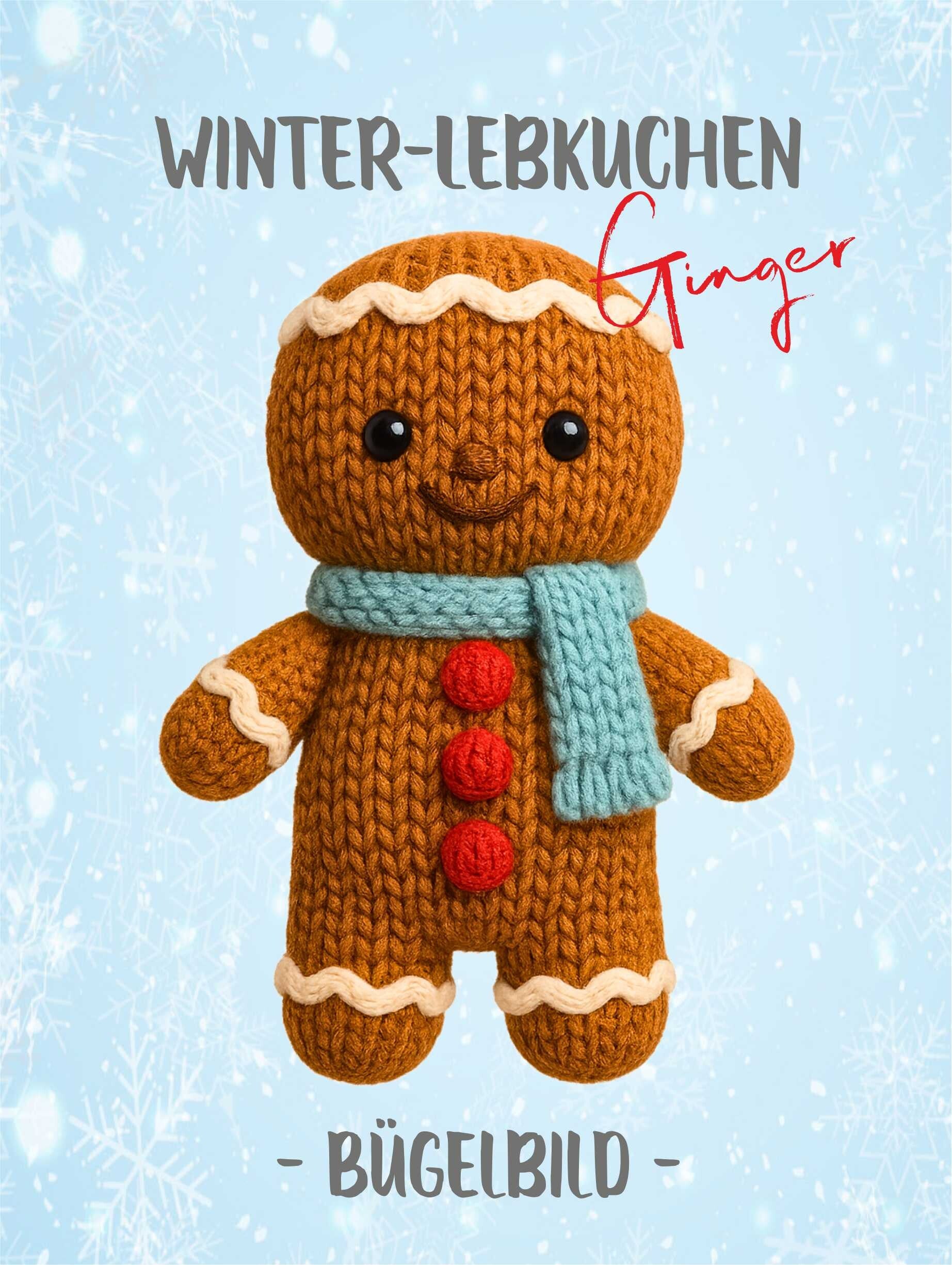 Bügelbild Winter-Lebkuchen "Ginger"