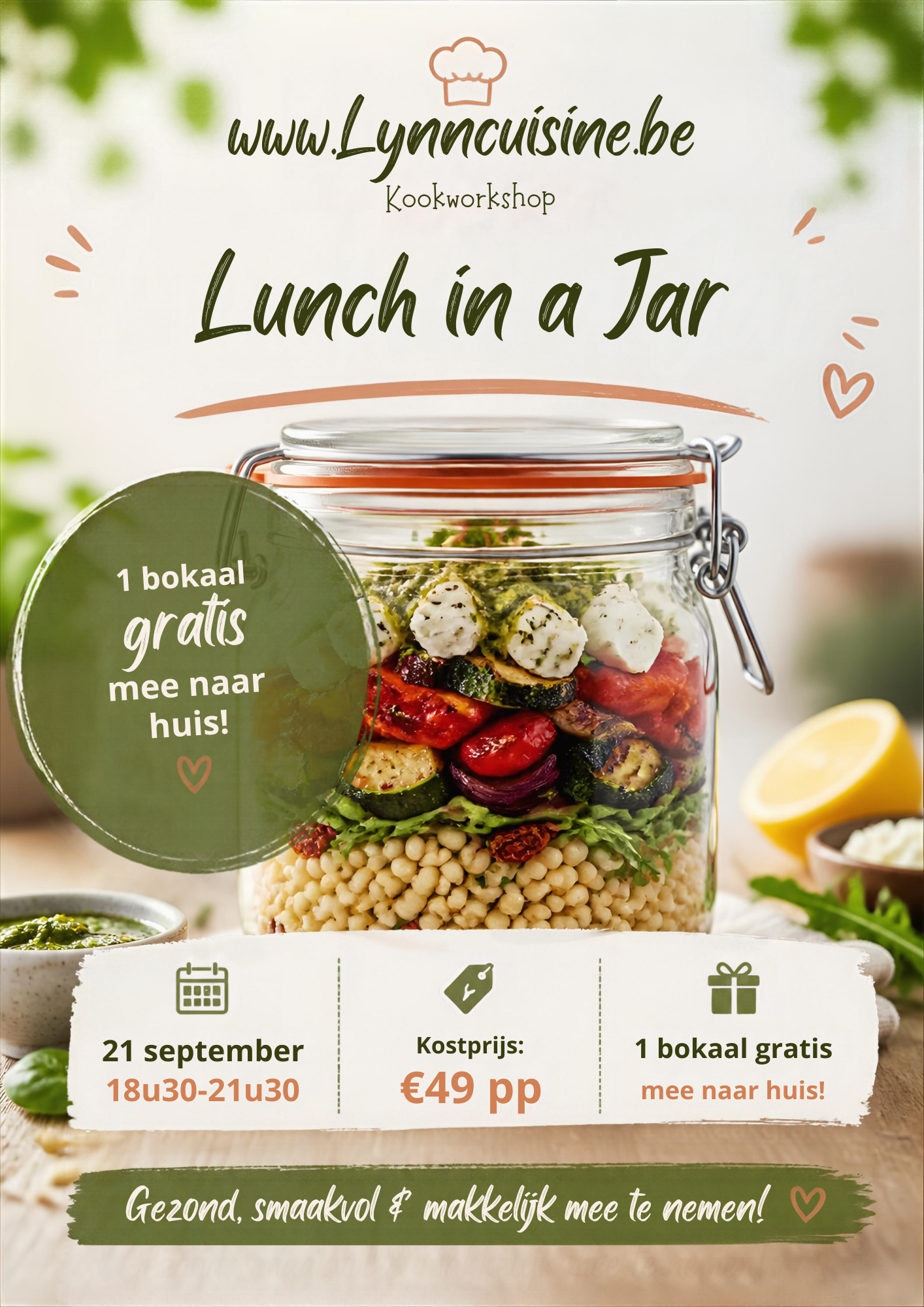 Workshop lunch in a jar