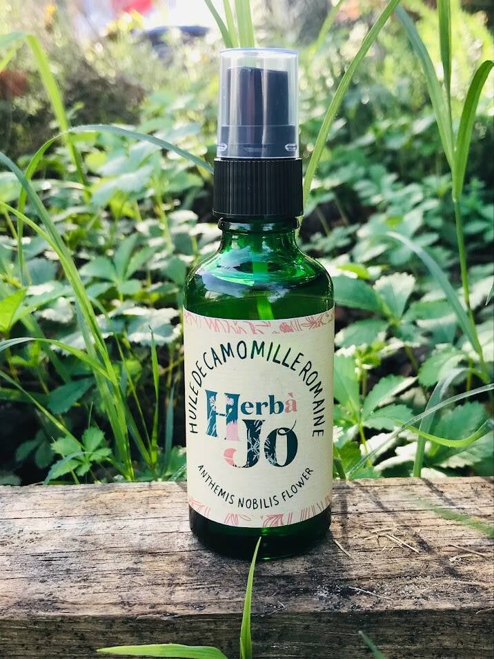 Huille de camomille, peaux fragiles, bio artisanal eysines 33