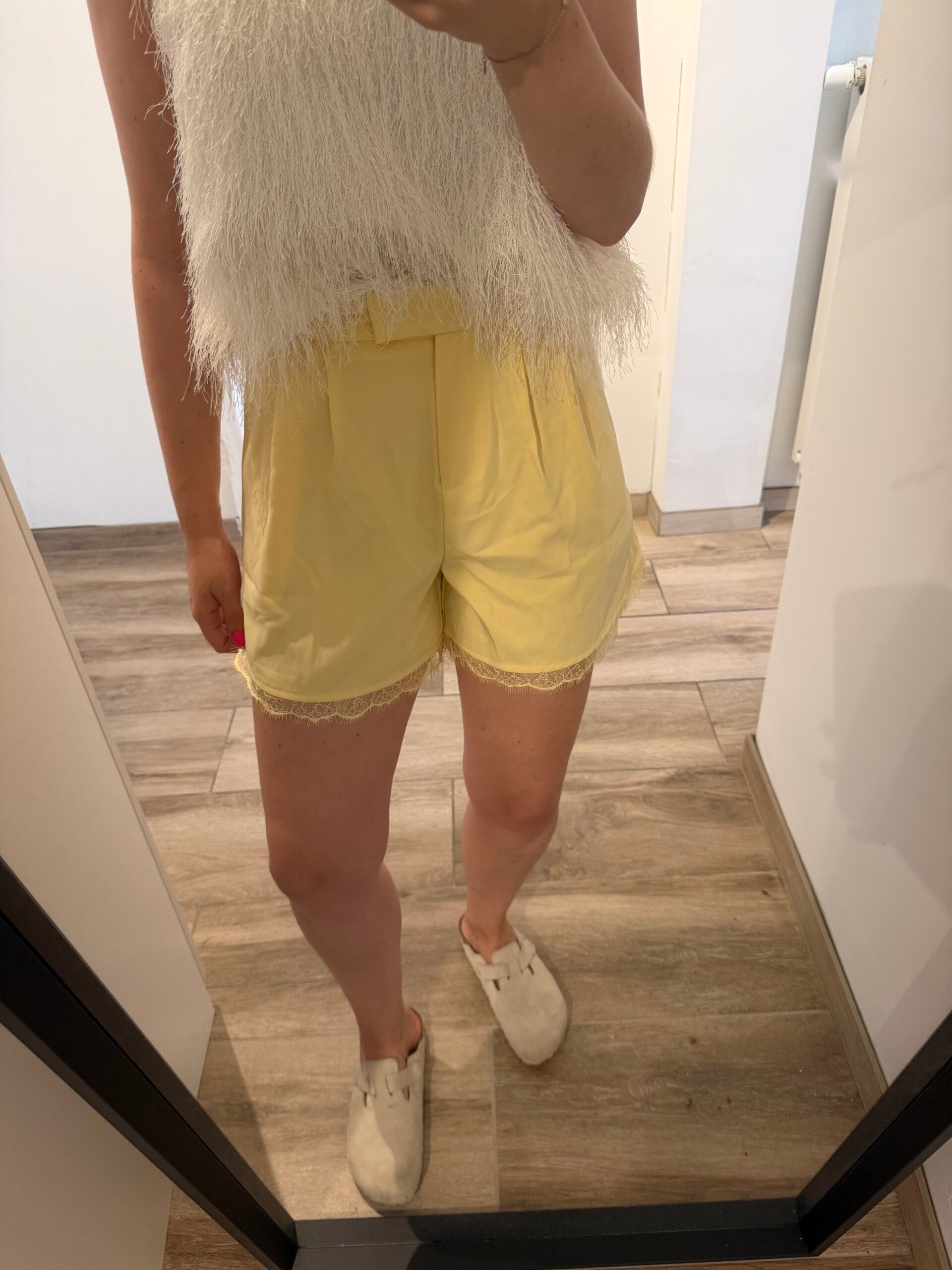 June short - yellow
