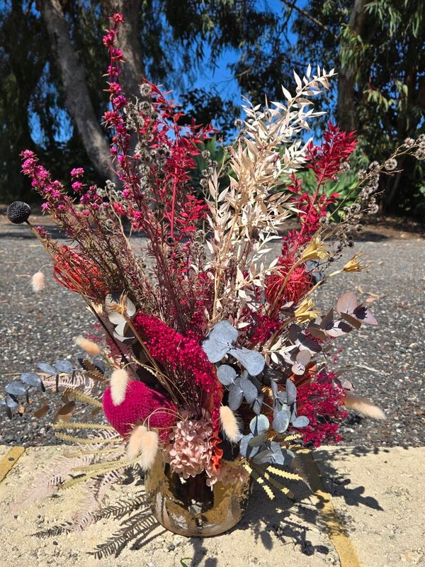 Pink and Bronze Luxe Preserved Native Arrangement