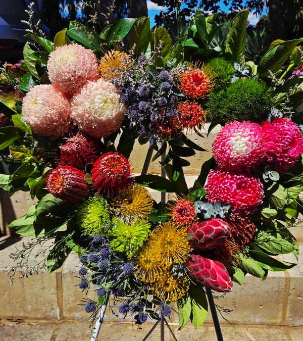 Native or Native & Soft Blooms Tribute Hearts