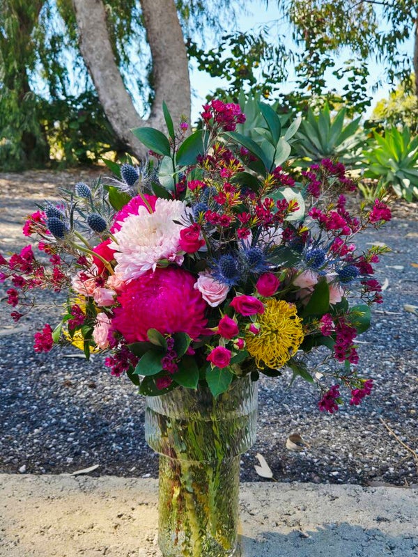 Bloom Boom Vibrant Native & Soft Bloom Vase Arrangement