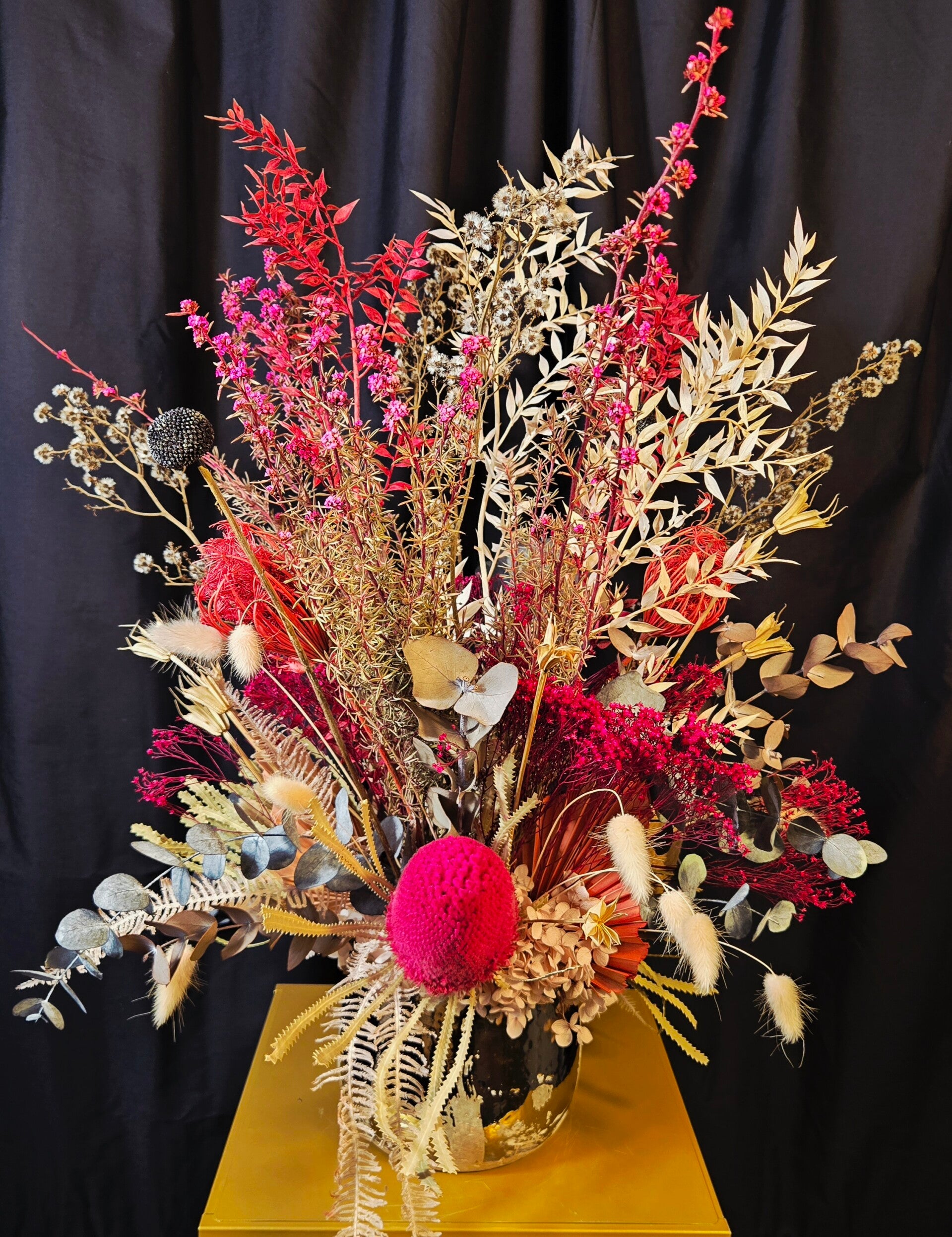 Pink and Bronze Luxe Preserved Native Arrangement