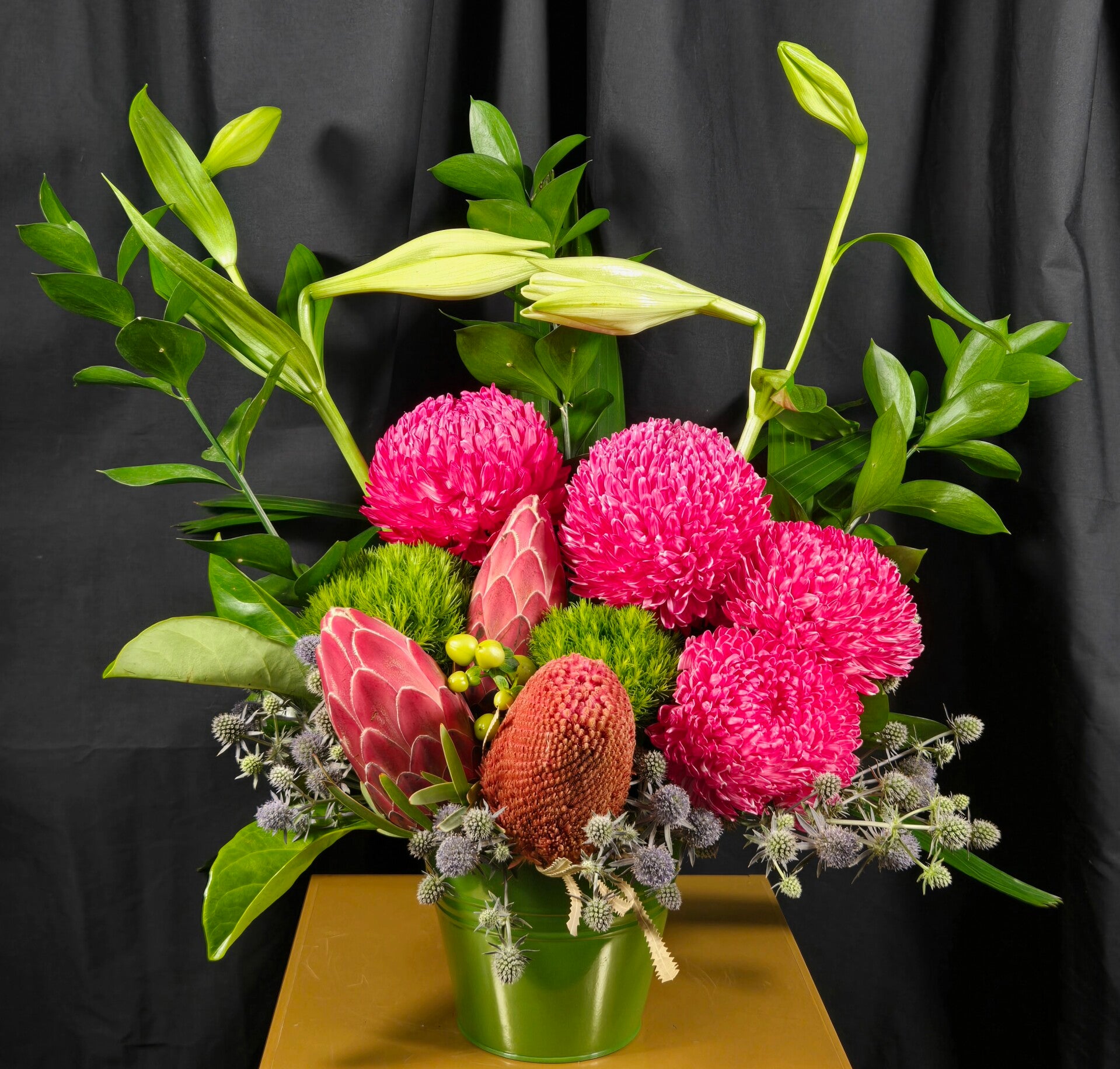 Crimson Bush Royale Native Arrangement