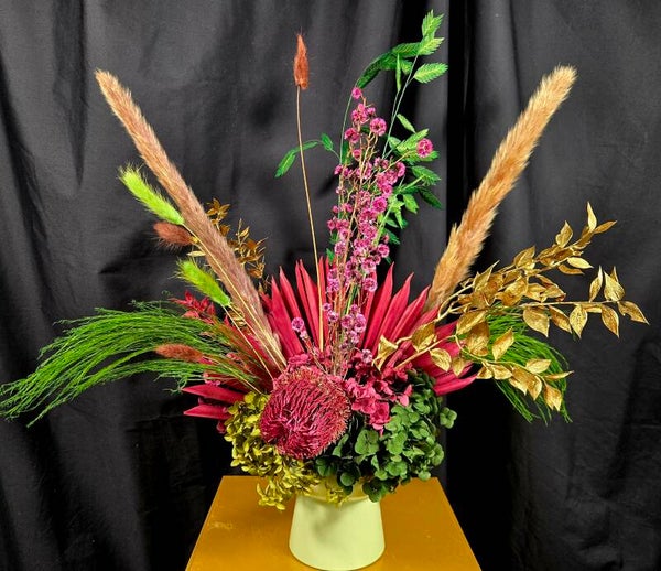 Wild Berry Banksia Preserved Native Arrangement