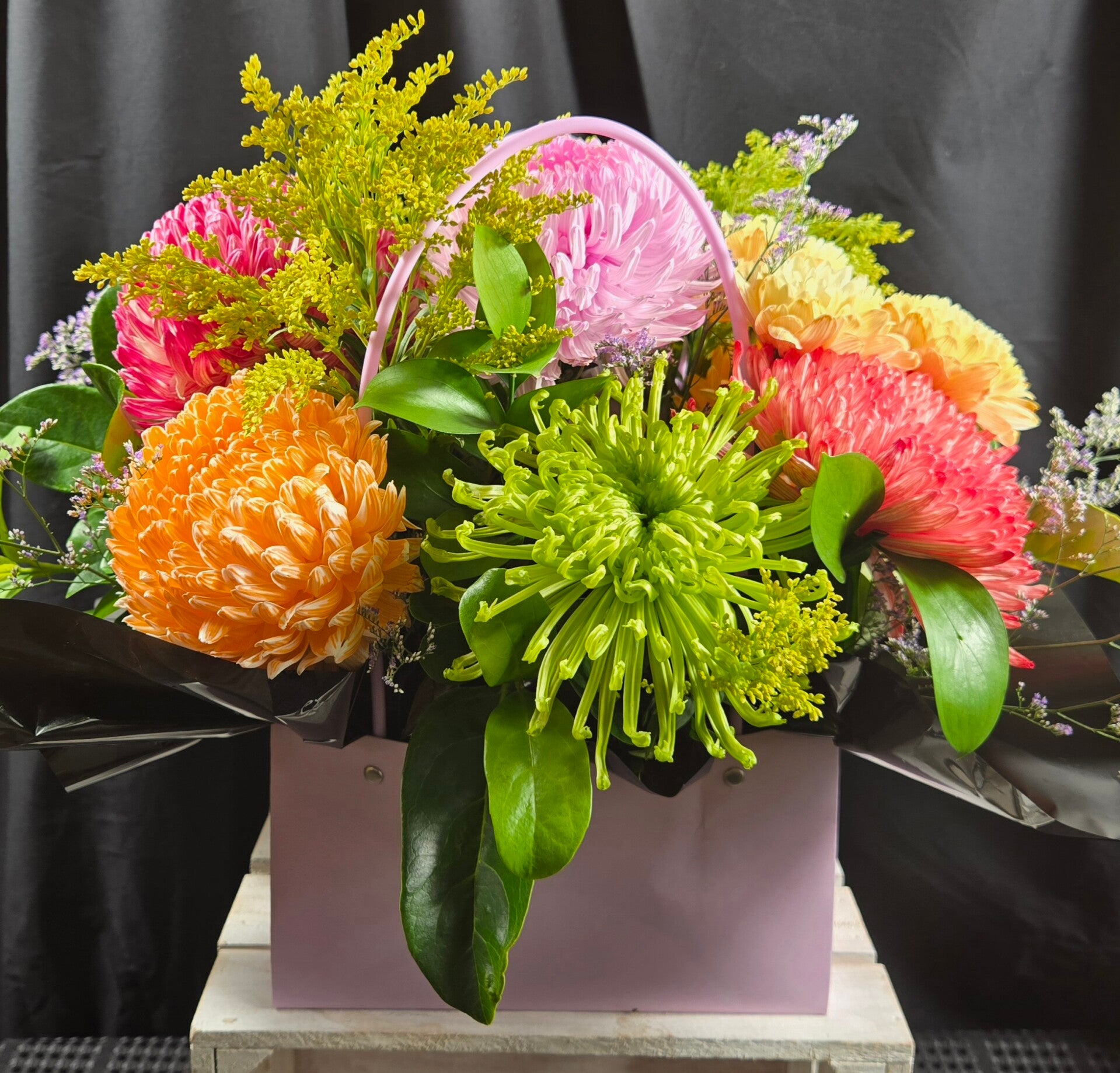 Pretty Pastel Flower Bag