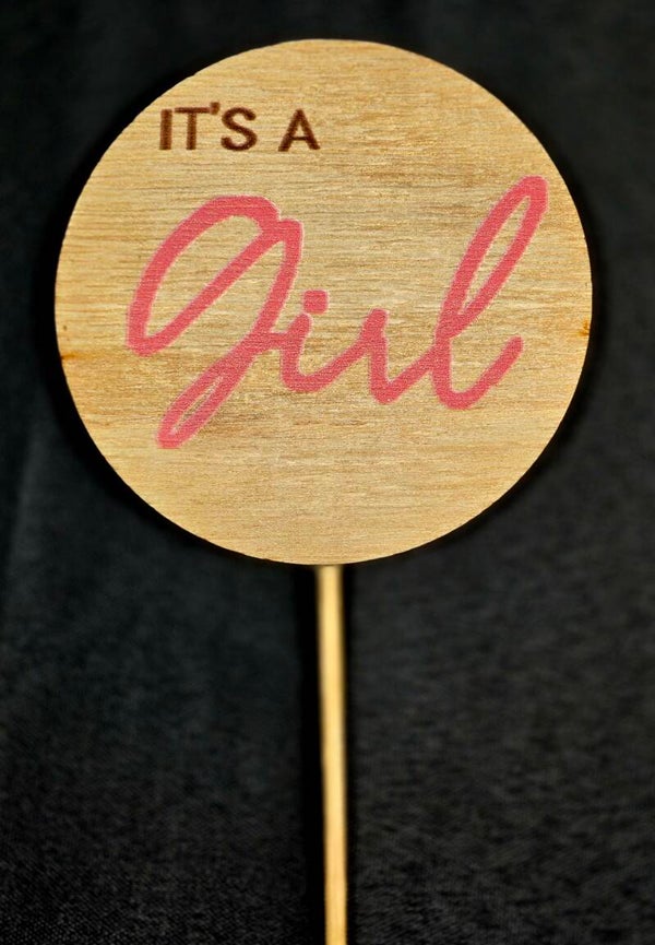 It’s a Girl Plaque / Pick