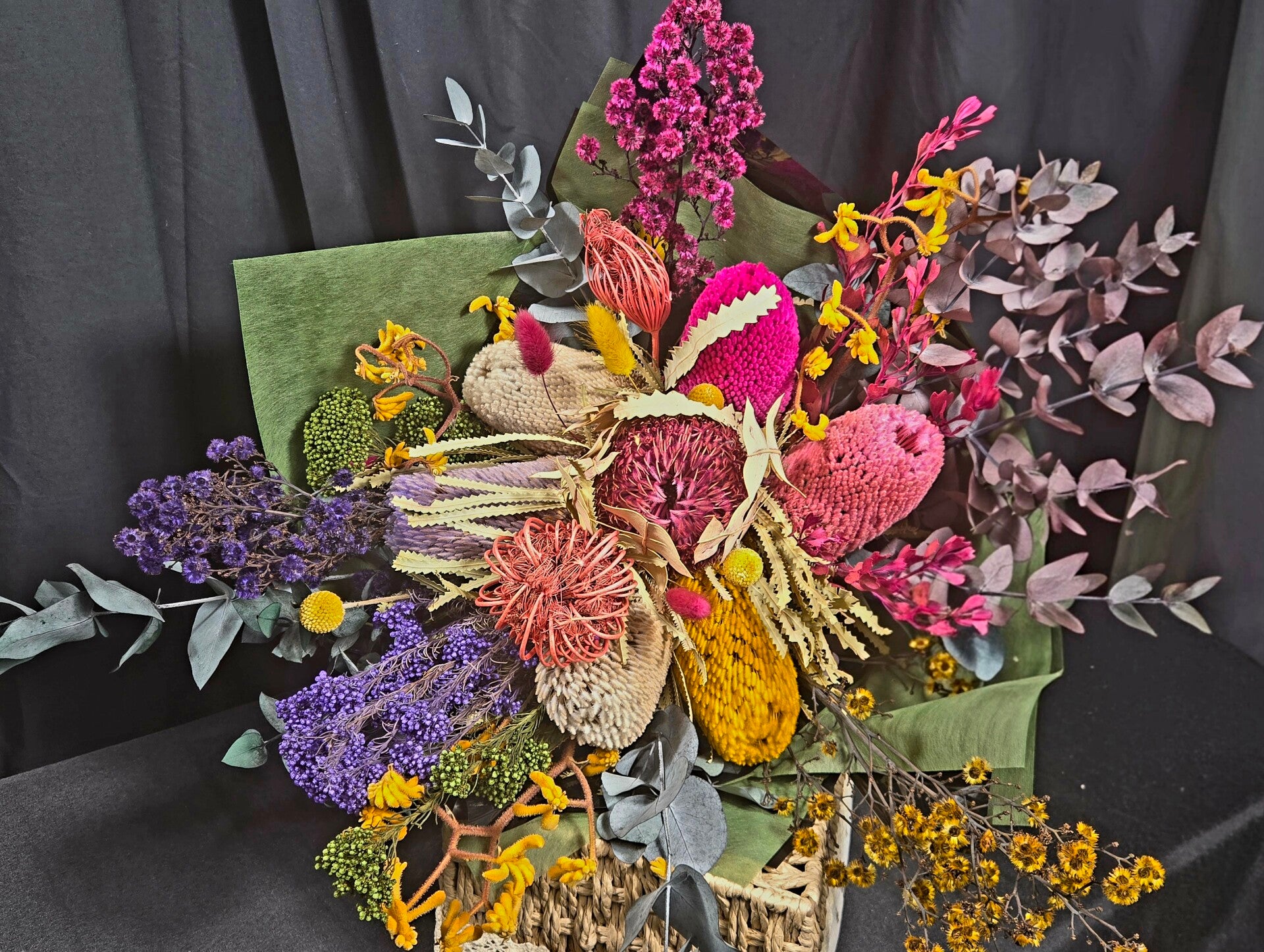 Preserved Australian Native Bouquet in Native and bright colours