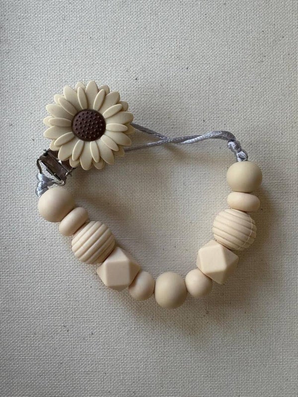 Speenkoord Bloem Beige