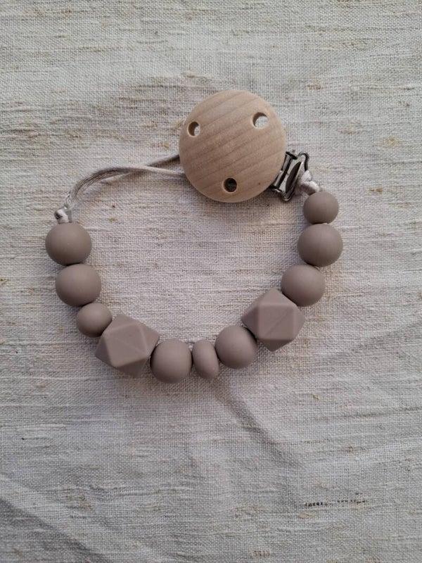 Speenkoord donker- wit- beige- lichtgrijs