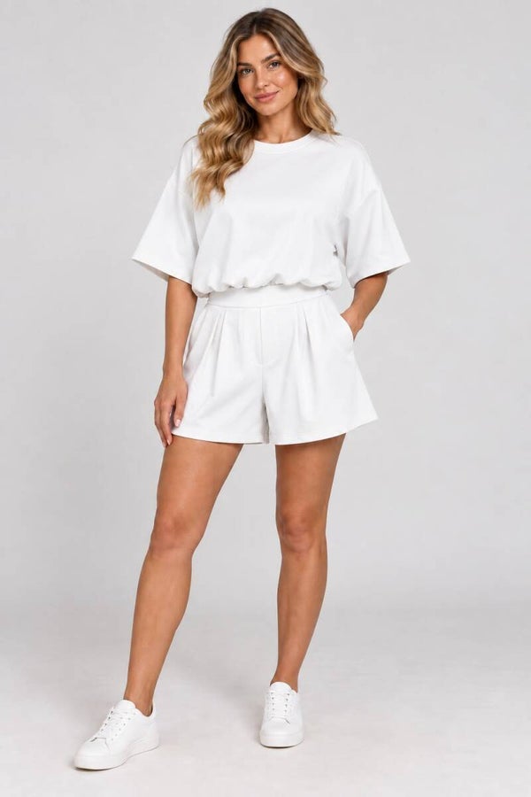 Mooie crop set wit 169
