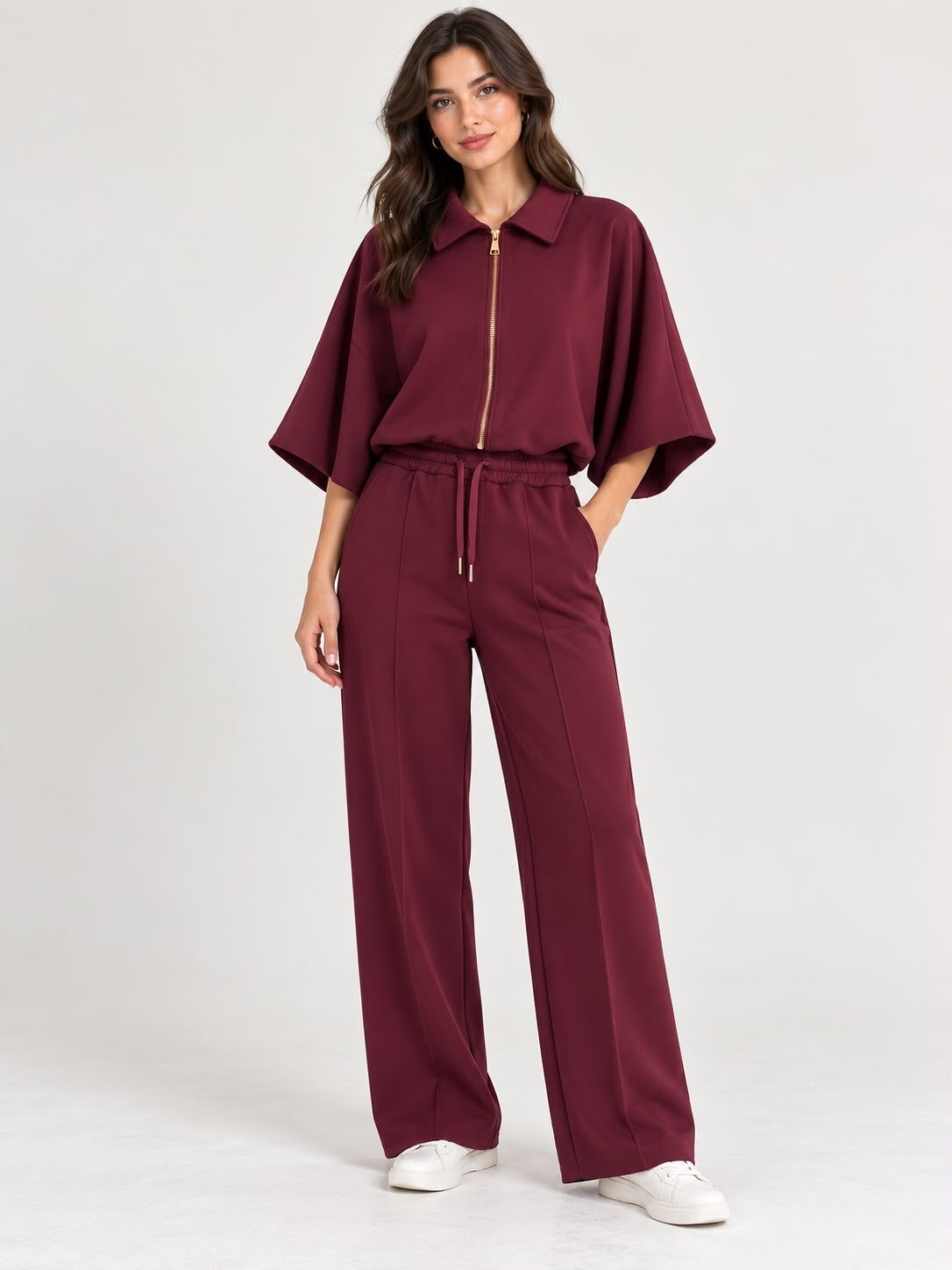Prachtige elegante set aubergine 212
