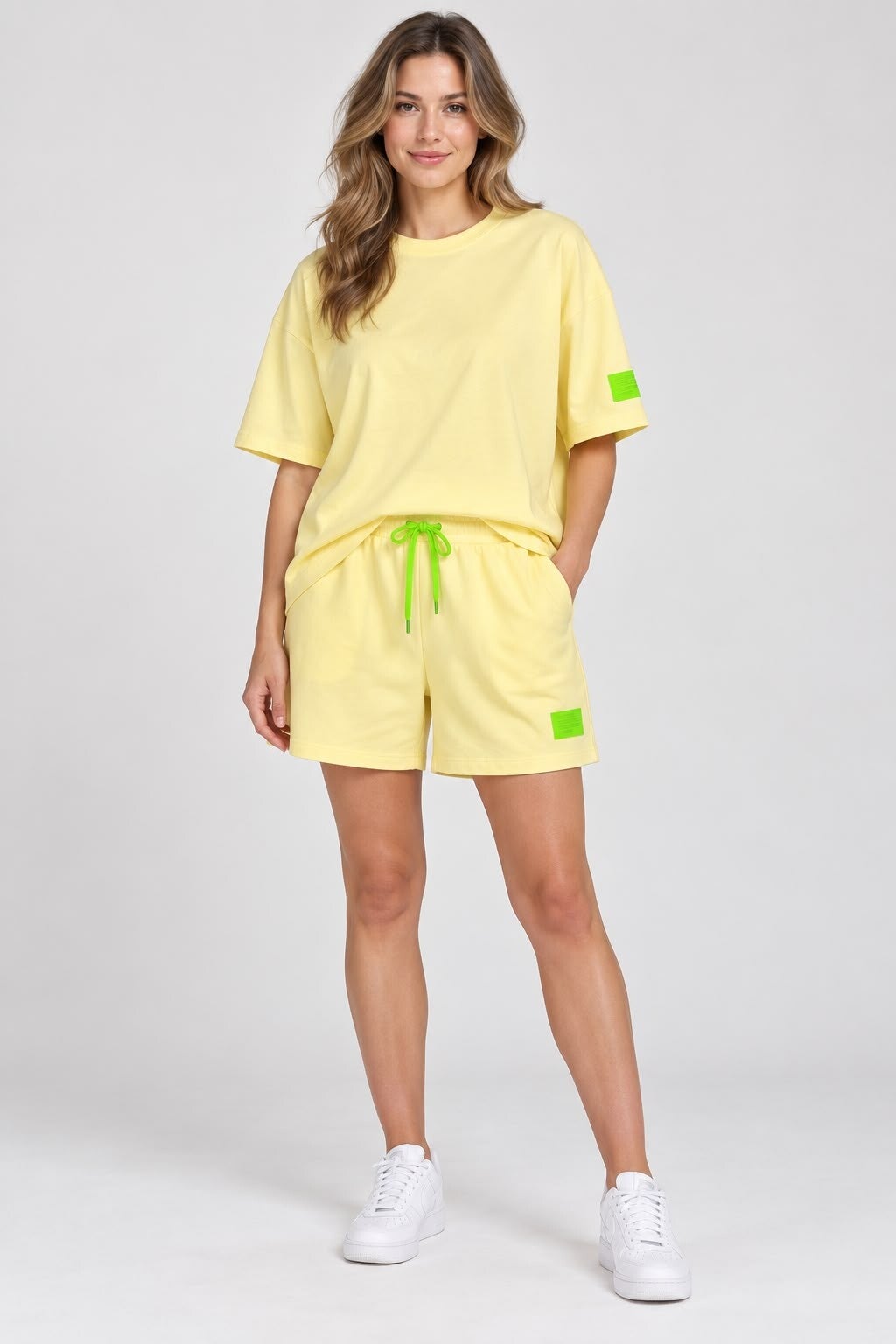 Gele set met short