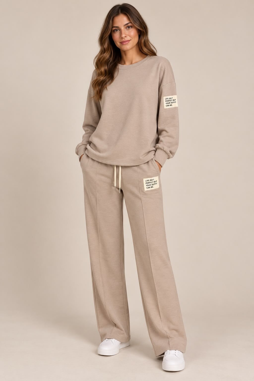 Mooie set beige label 216