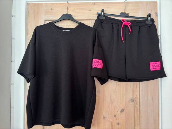 Hele mooie set met label zwart