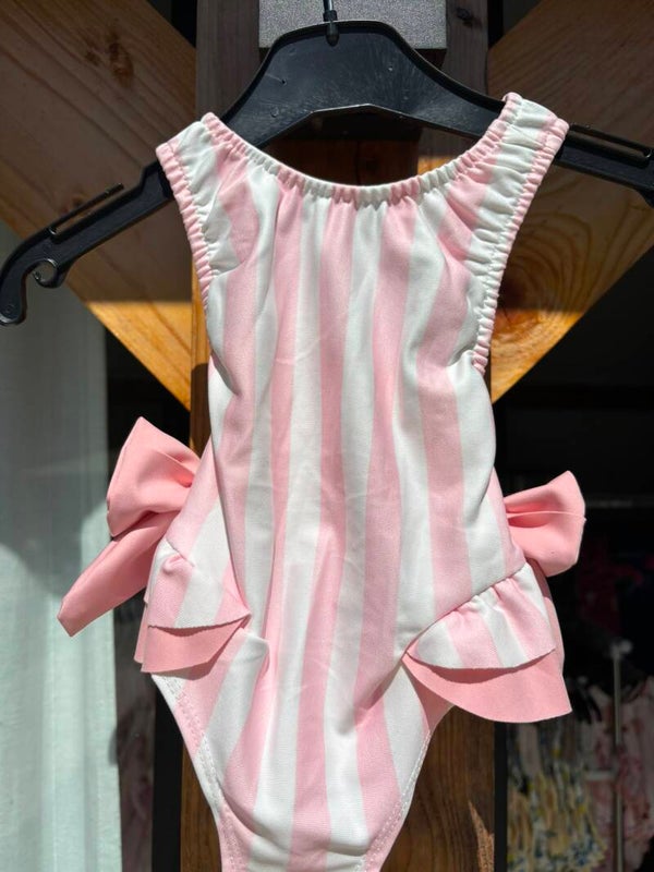 Heel mooi Babybadpakje roze streep