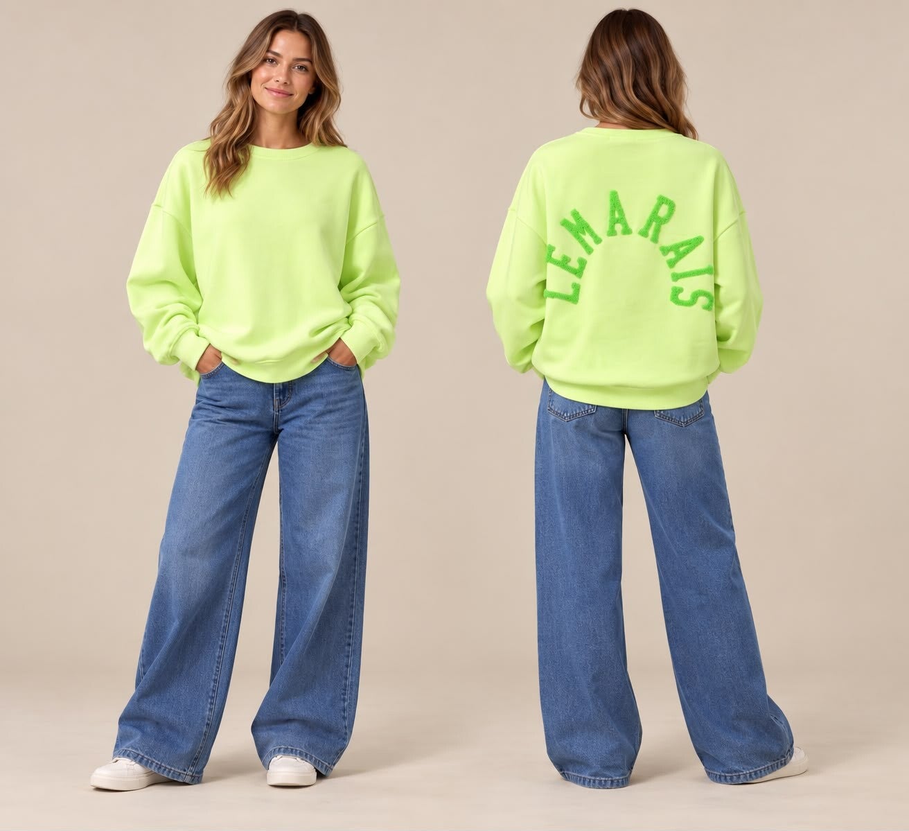 groene warme comfy sweater lemarais