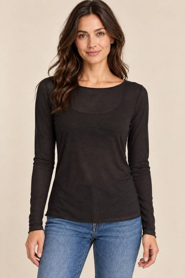 Cashmere top zwart 231