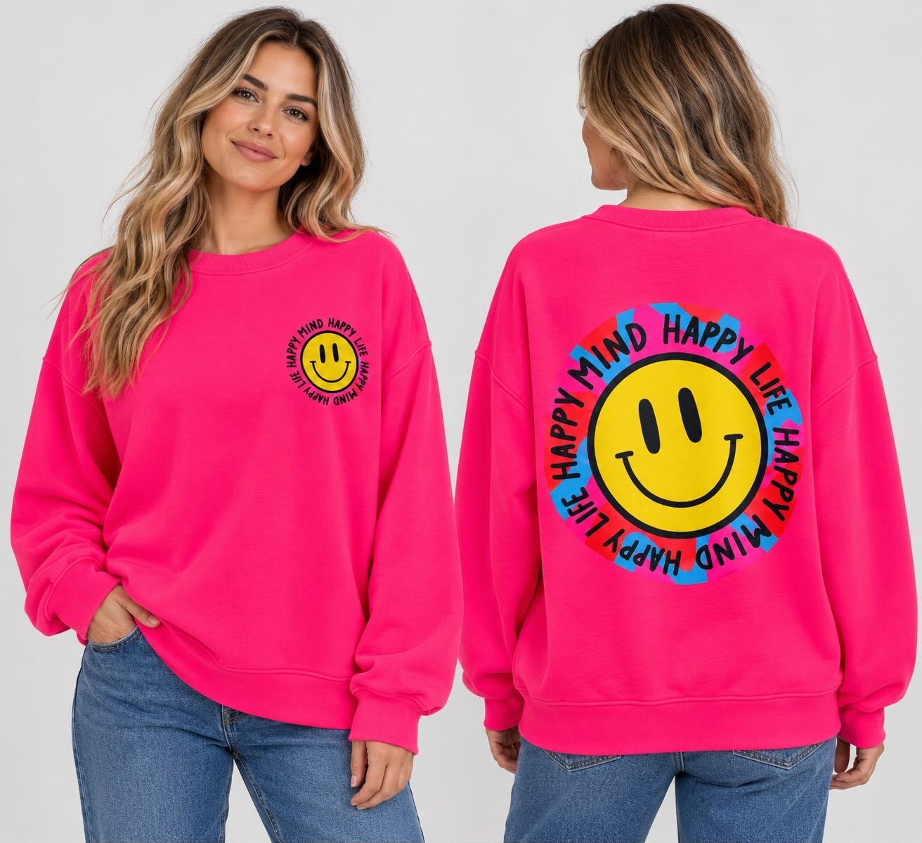 fushia sweater smiley