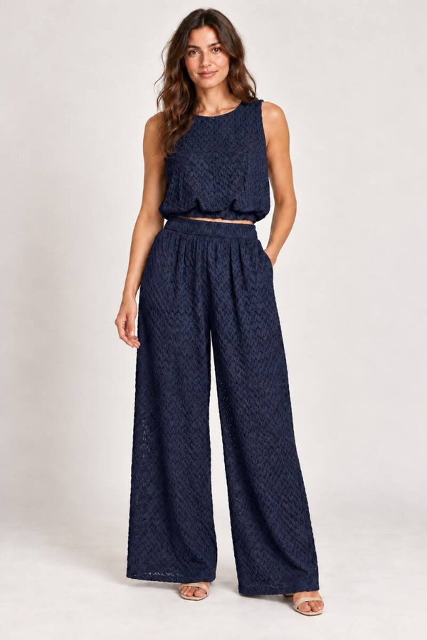 Hele mooie lange set donkerblauw 200