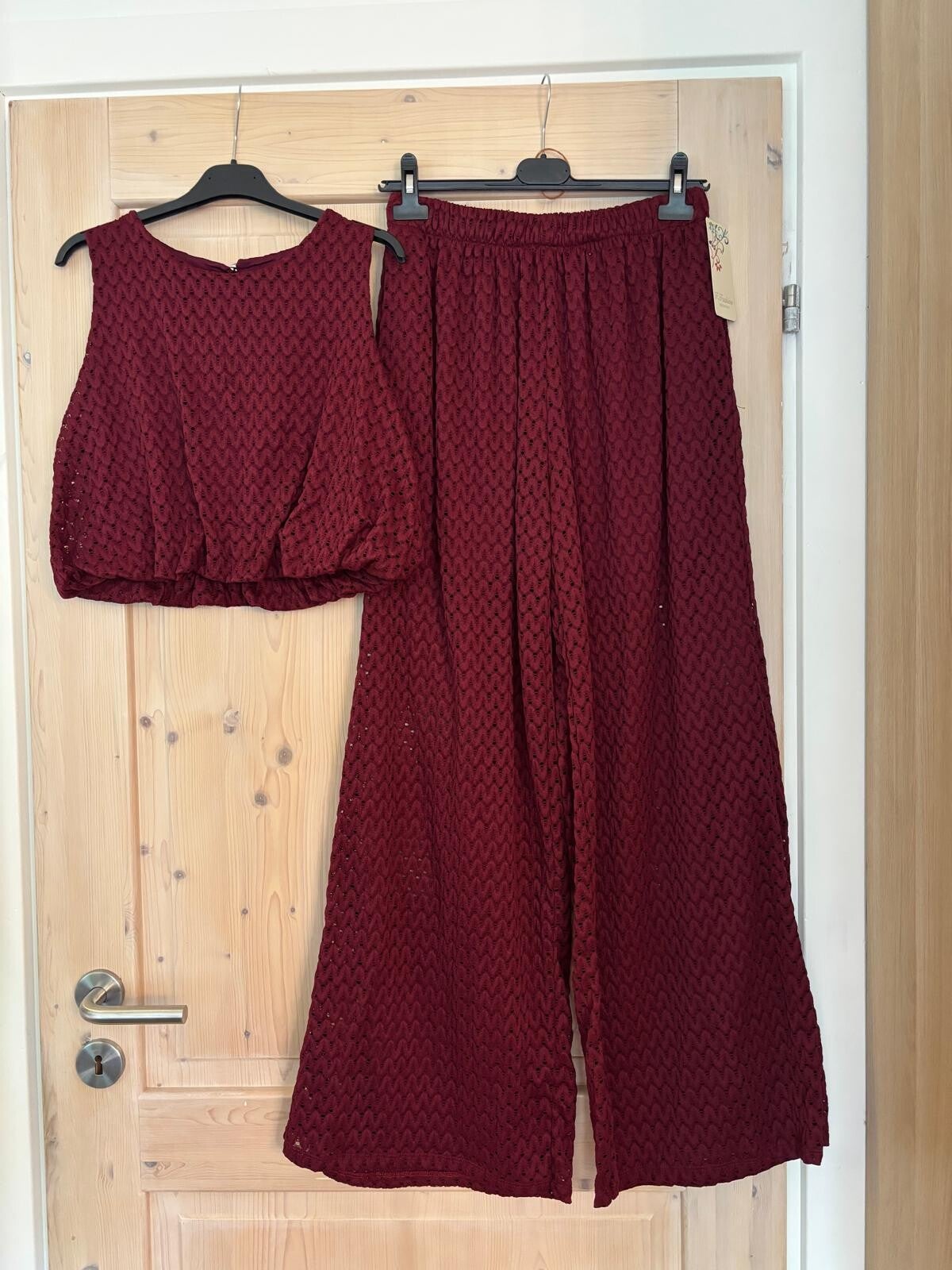 Hele mooie lange set Bordeaux 201