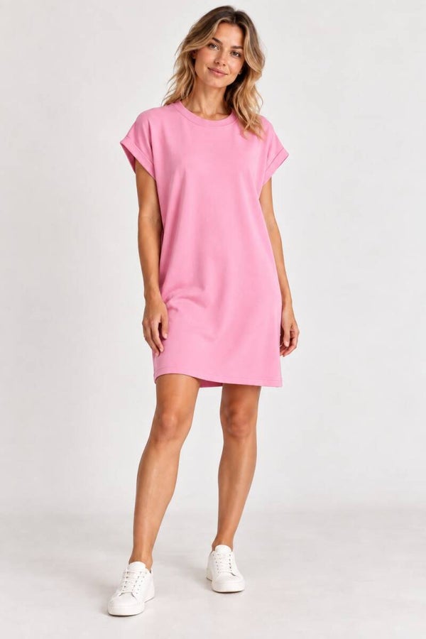 Jurk kort mooij licht roze 117