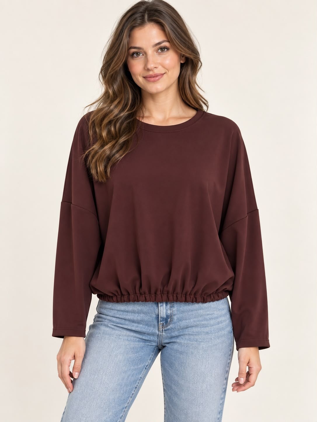 Mooie croptrui aubergine 257