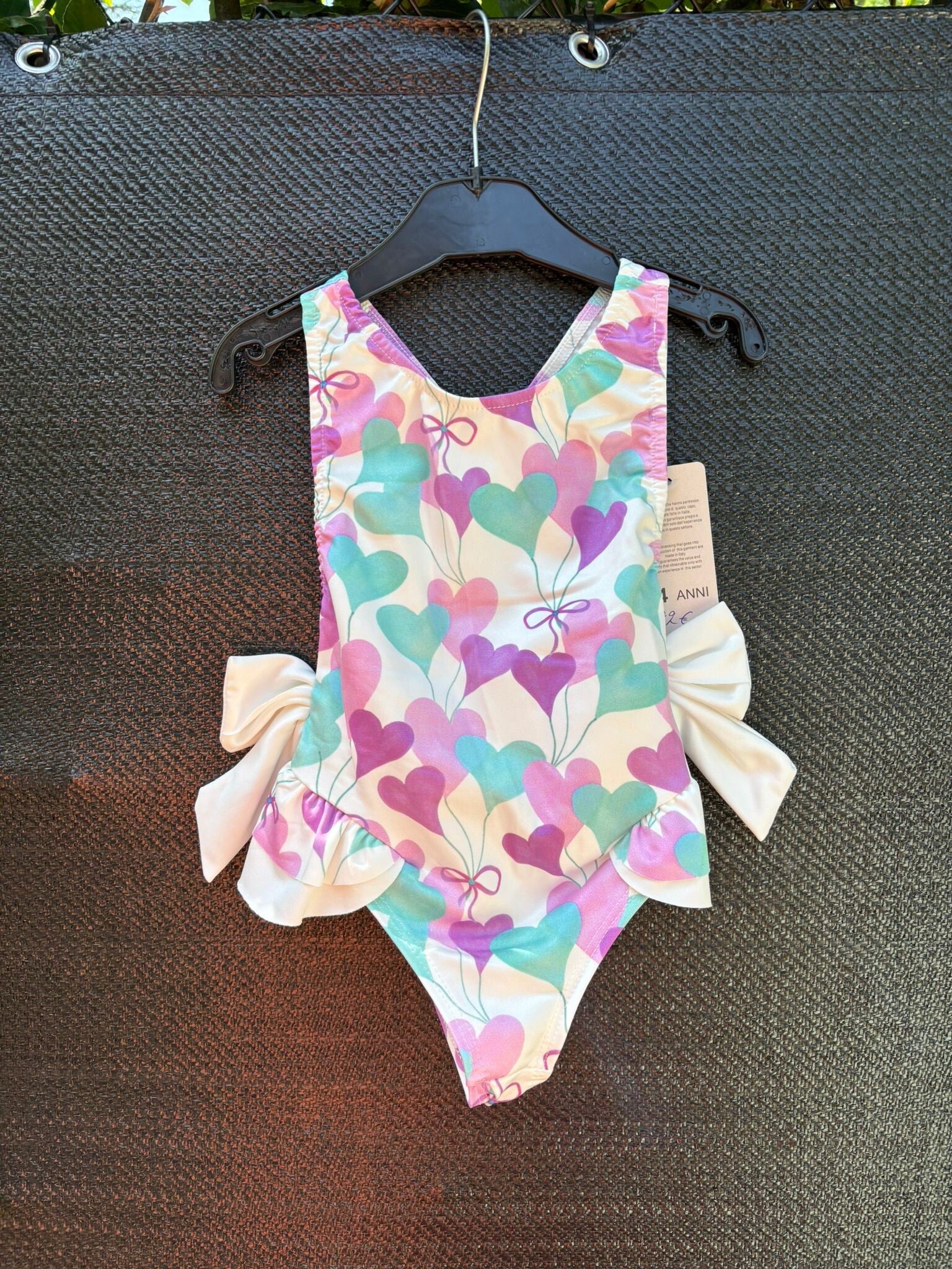 badpak hartjes paars