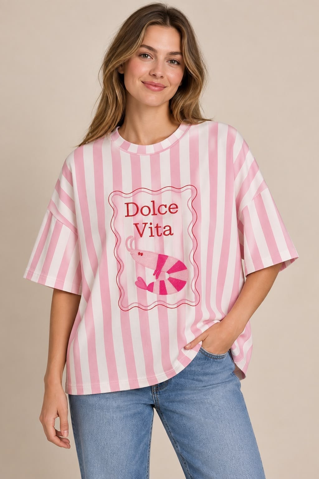 Hele toffe tshirt licht roze